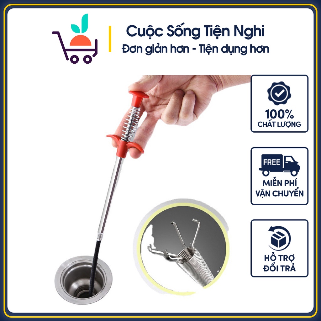 Dây gắp rác thông cống