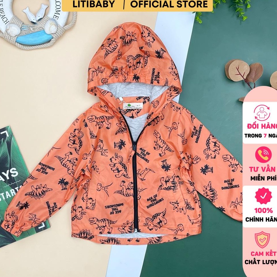 Áo gió họa tiết bé trai LITIBABY 6/10T