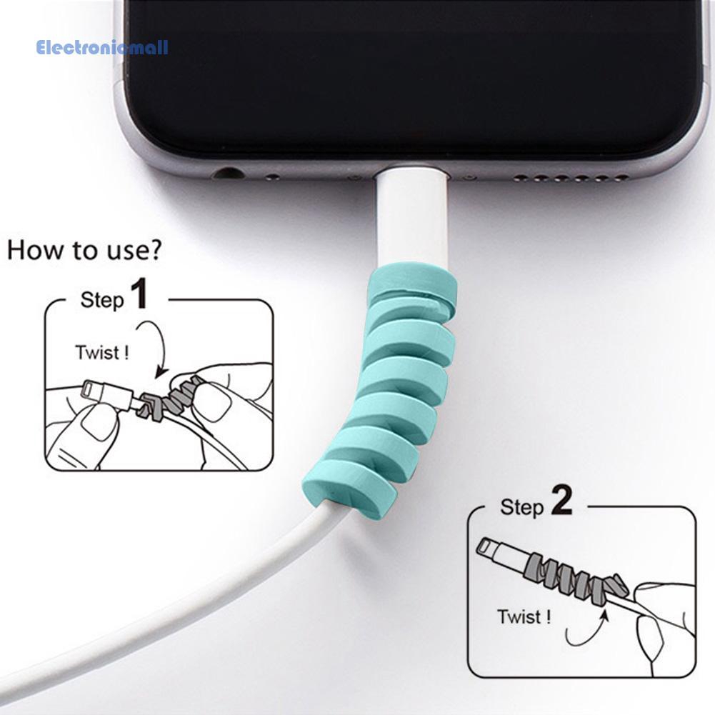 Vỏ Bọc Bảo Vệ Đầu Dây Cáp Điện Thoại Iphone Android