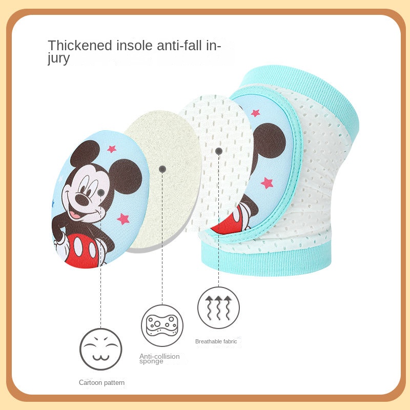 Đệm Bảo Vệ Đầu Gối Chống Sốc Phong Cách Disney Cho Bé Tập Bò
