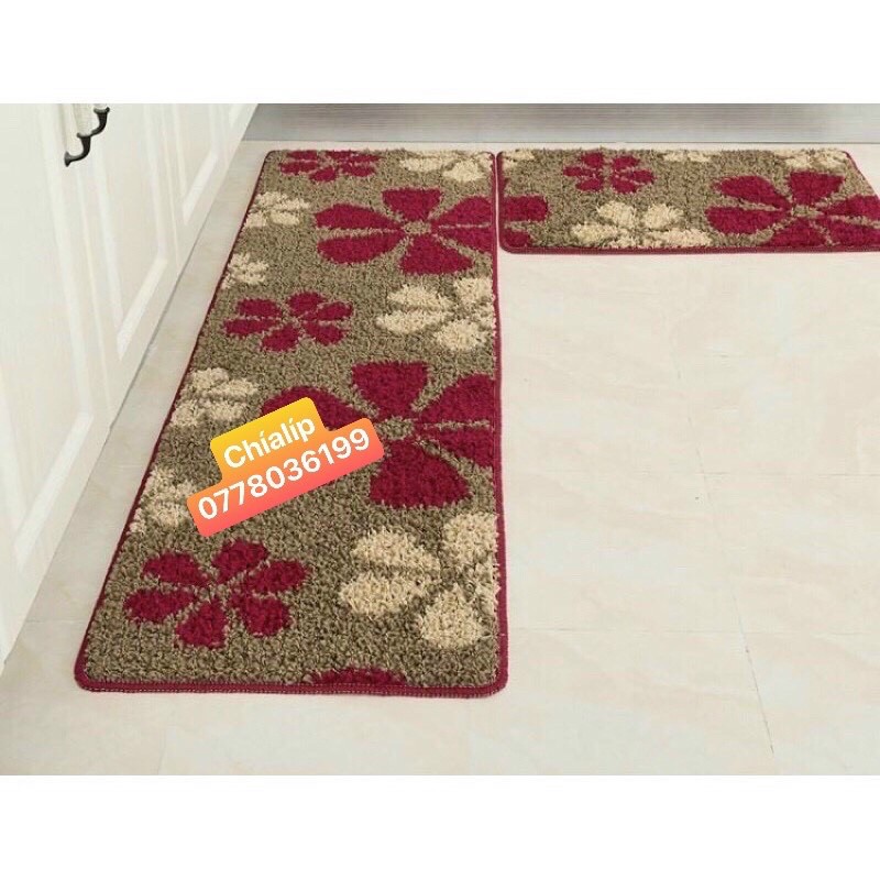 BỘ 2 Thảm bếp len cao cấp size 1m2 và 1m5 (sỉ ib)
