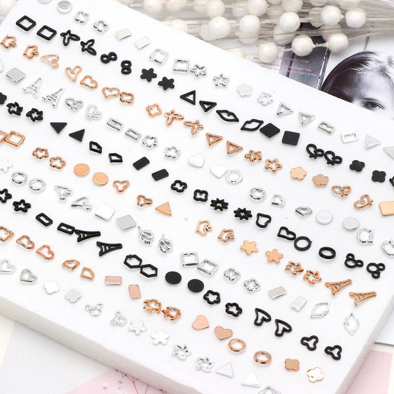 Set 100 Đôi Bông Tai Đất Sét Nhiều Kiểu Dáng Dành Cho Bé