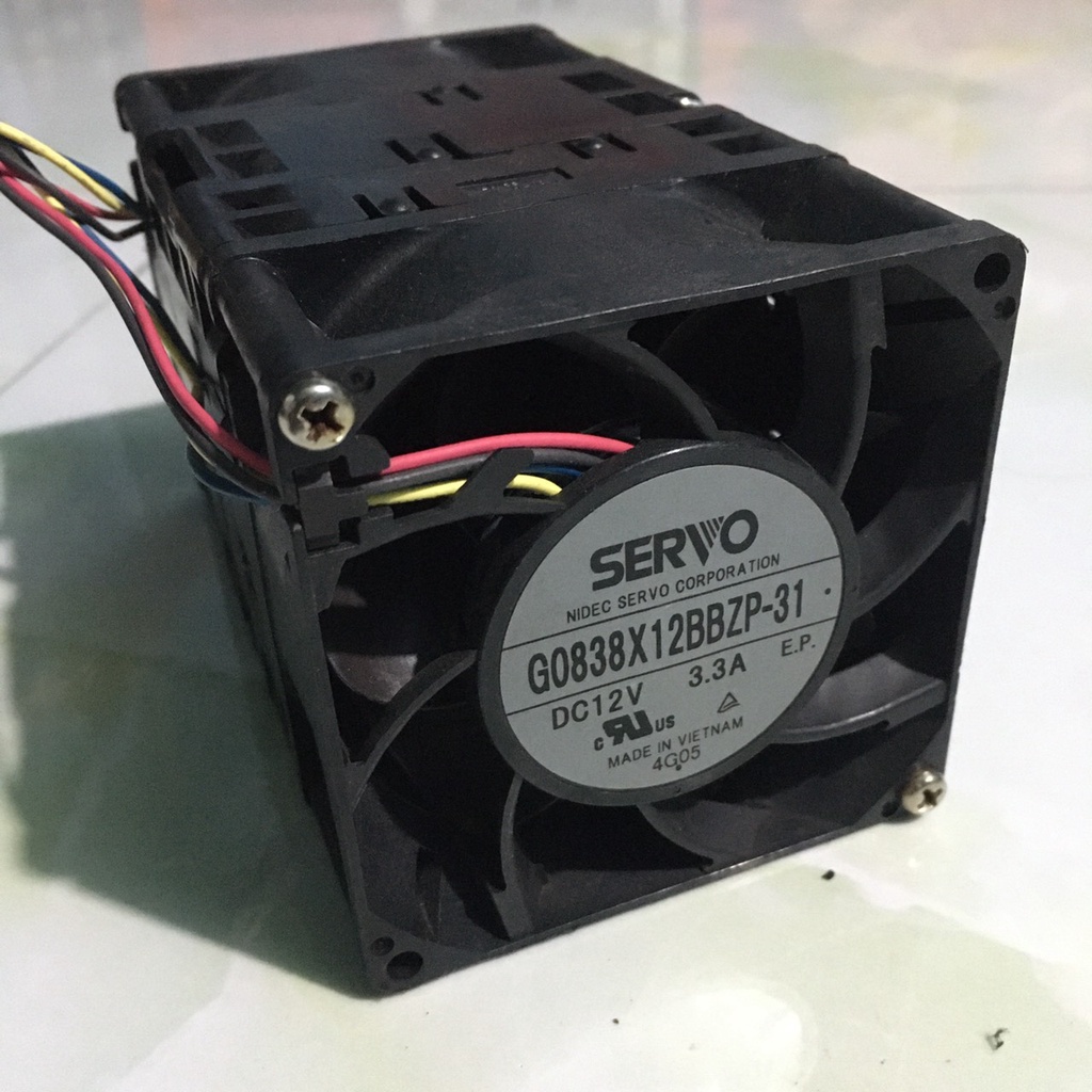 Combo bộ quạt đôi SERVO gió bão 12V 8cm