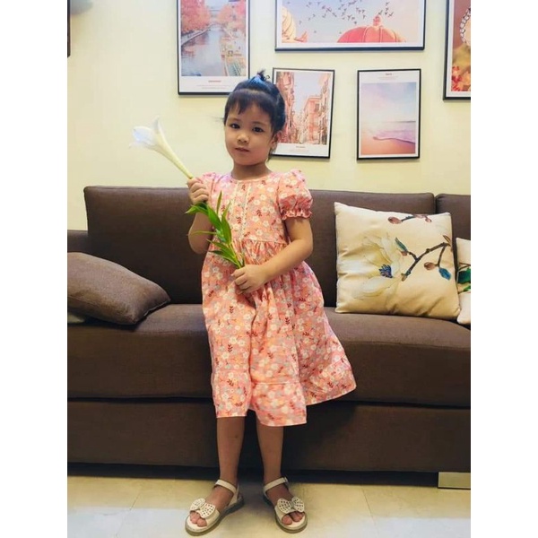 (13-21kg) Váy đầm hoa nhí Đô Đô kids cực xinh cho bé yêu