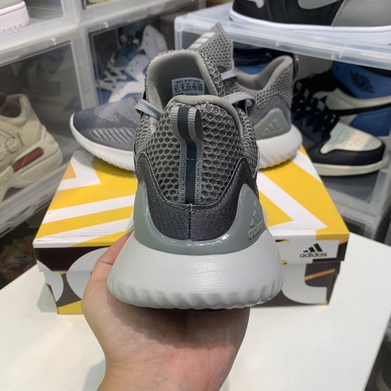 Giày thể thao sneaker nam nữ ALPHABOUNCE Beyond 2018 Grey white Xám đế trắng