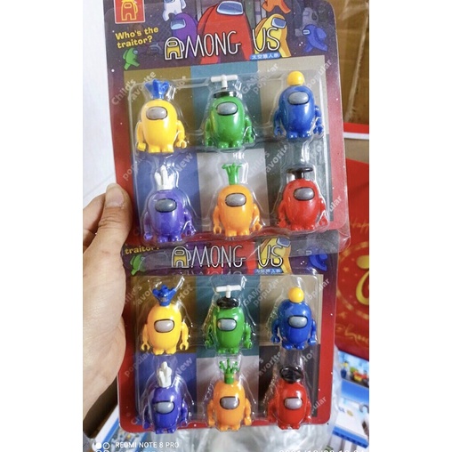 [Mã LIFE0503TOYS giảm 10% đơn 0Đ] Đồ chơi Among Us mô hình 6 nhân vật