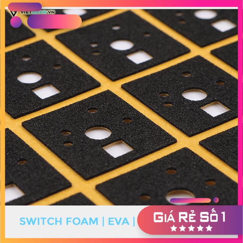 Tấm tiêu âm switch foam Poron 15x16x0,5mm giúp âm thanh gọn gàng êm ái