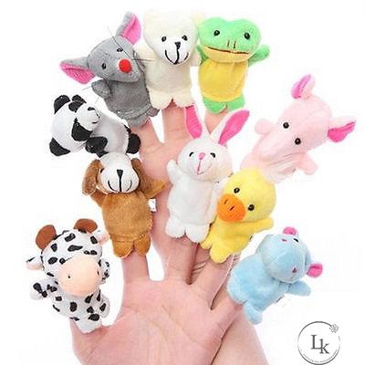 Set 10 con rối đeo ngón tay hình các con vật đáng yêu