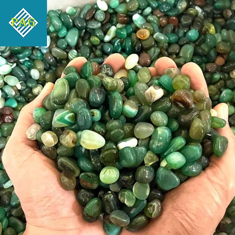 100gr Sỏi Mã Não Tự Nhiên - Cuội Sỏi Nhiều Màu Sắc - Đá Phong Thuỷ Trang Trí Bể Cá, Rải Chậu Cây