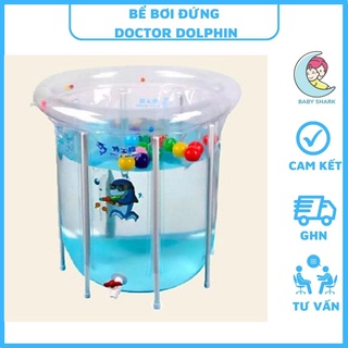 Bể bơi đứng cá heo trong suốt cỡ lớn 80cm x 80cm