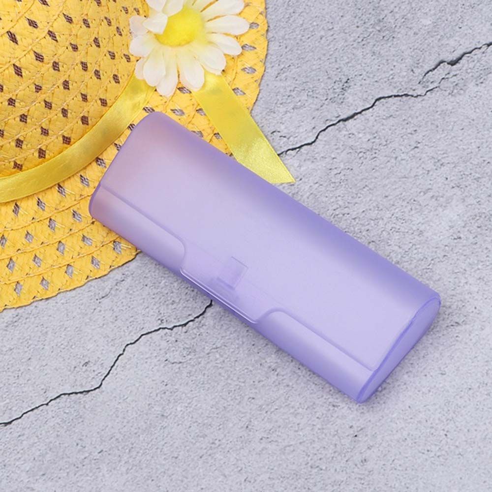 Hộp đựng mắt kính bằng nhựa cứng mờ trong suốt nhiều màu cho học sinh