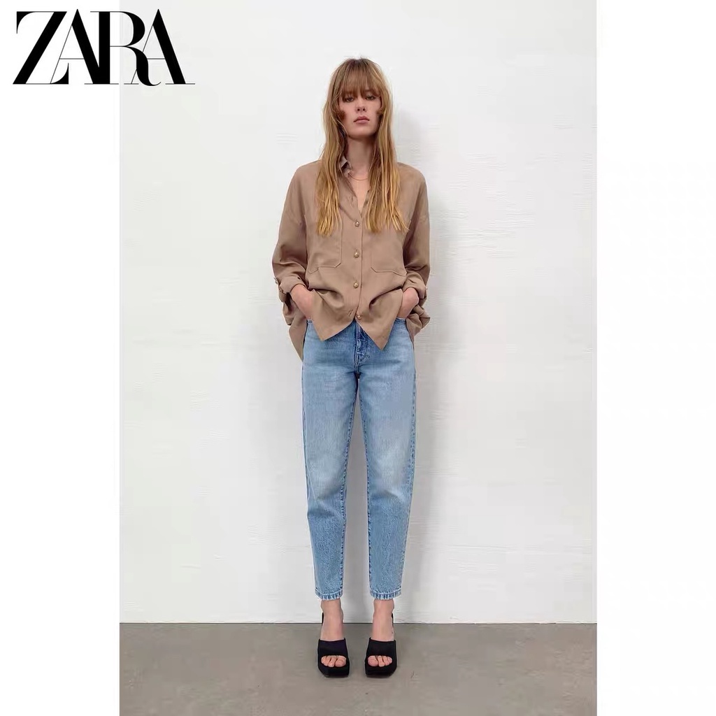 Áo Sơ Mi Zara Thời Trang Mùa Xuân Thanh Lịch Dành Cho Nữ