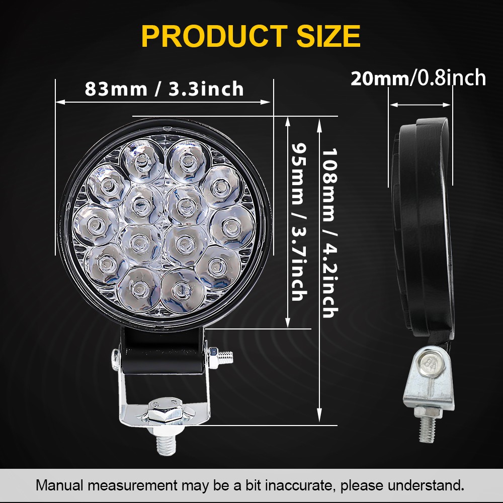 UNI-SHINE Đèn LED ô tô 3 inch Đèn chiếu sáng LED 12V / 24V Đèn pha đèn pha bổ sung đèn chiếu sáng offroad Đèn sương mù xe máy SUV