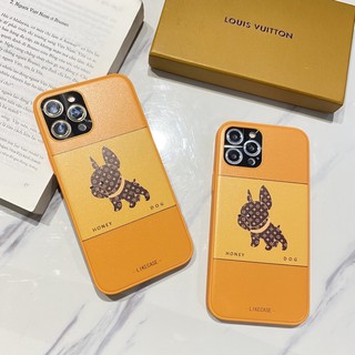 Ốp lưng iphone hoạ tiết lv chó cao cấp