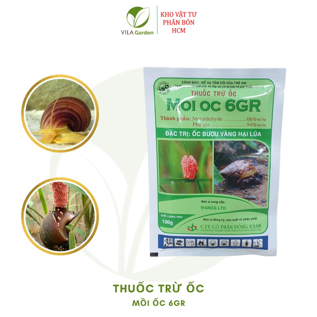 Thuốc Mồi Ốc Trừ Ốc Sên Ốc Bươu - Mồi ốc 6GR  (gói 100g - 400g)