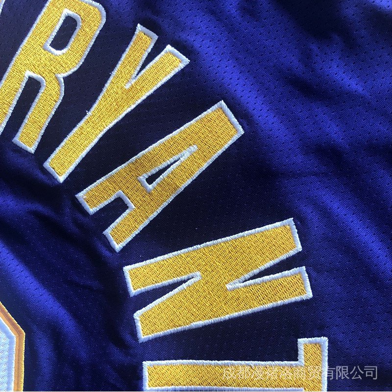 Áo thun bóng rổ số 8# đội tuyển Kobe Bryant Los Angeles Lakers 2000-01 NBA Finals màu tím