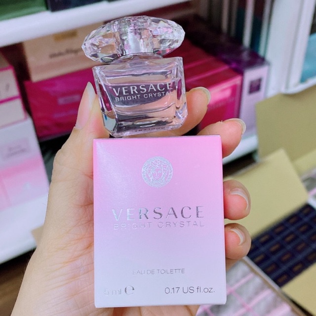 (Authentic) Nước hoa mini Versace Bright Crystal 5ml EDT chính hãng xách tay Pháp - TRÙM SỈ