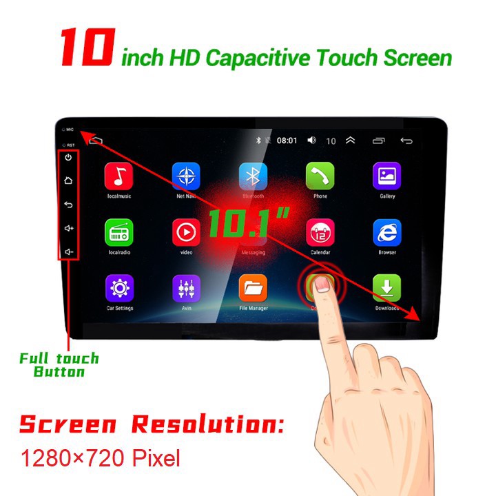 Màn hình DVD android 10.0, 4G, Wifi, Ram 4G, Rom 64G. Hàng cao cấp - Màn hình Qled 9 và 10 inch .