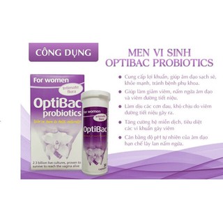 Men vi sinh Optibac tím cho phụ nữ
