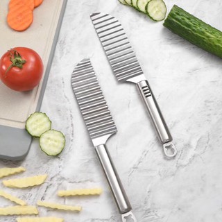 Dao thái lưỡi lượn inox sóng tạo hình củ quả