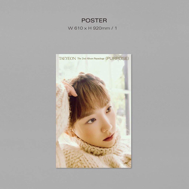 🆘SALE🆘*Có-Sẵn* ẢNH POSTER SNSD TAEYEON PURPOSE KIHNO VERSION