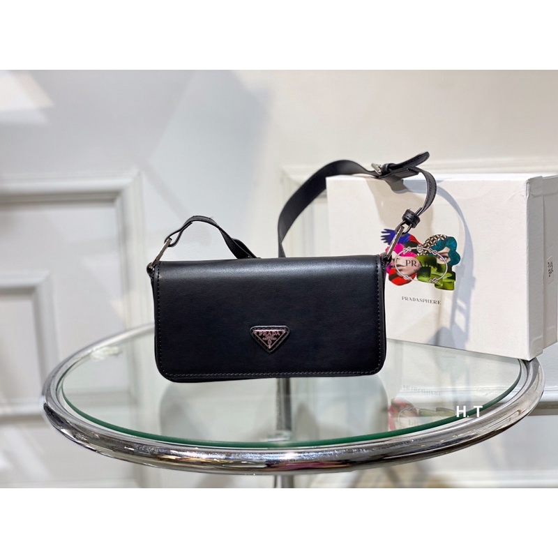 Túi xách nữ da thật pra da dáng chữ nhật super vip fullbox