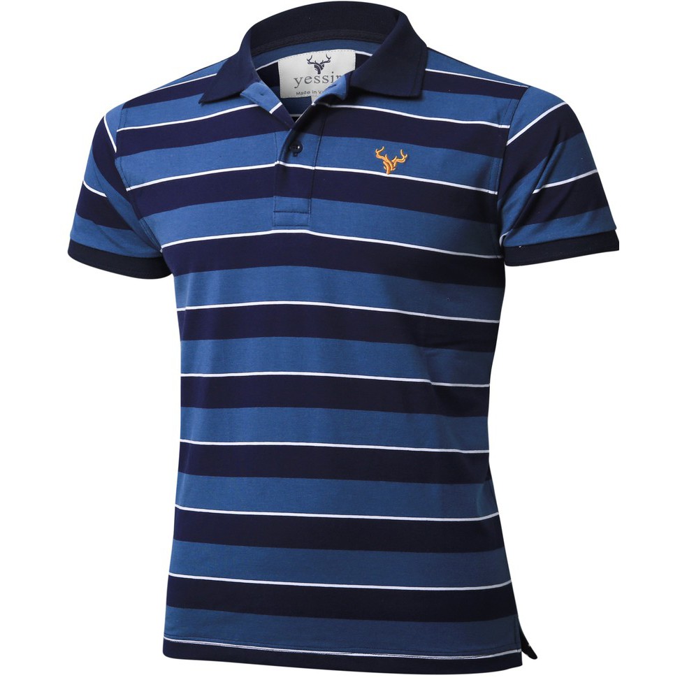 ÁO THUN NAM PHỐC SỌC THÊU LOGO CỰC ĐẸP THUN 100% COTTON CO DÃN 4 CHIỀU_SOCYES210