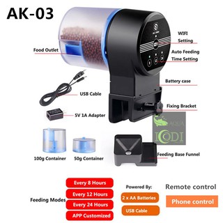 Máy cho cá ăn tự động SUNSUN AK-01S
