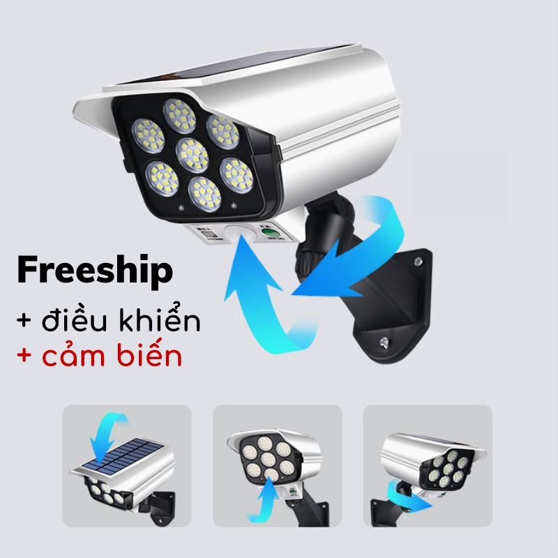 Đèn Led Năng Lượng Mặt Trời, Đèn Năng Lượng Mặt Trời Mô Phỏng Camera Chống Trộm Độc Đáo AUTOBIM