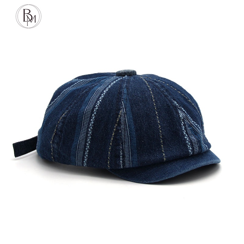 Mũ beret denim BANMA thiết kế đơn giản cho nam