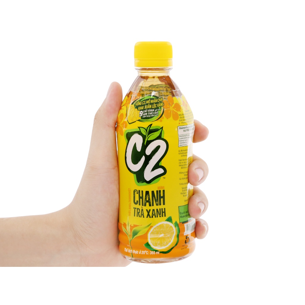 Trà Chanh C2 đủ vị chai 455ml