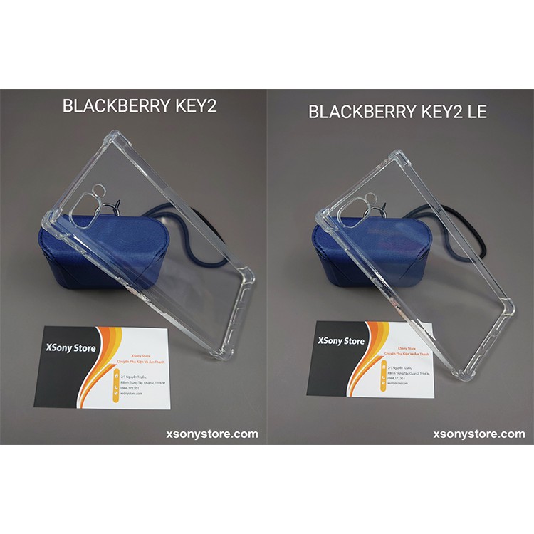 BLACKBERRY KEY2 / KEY2 LE - Ốp lưng trong suốt 4 góc chống sốc cao cấp