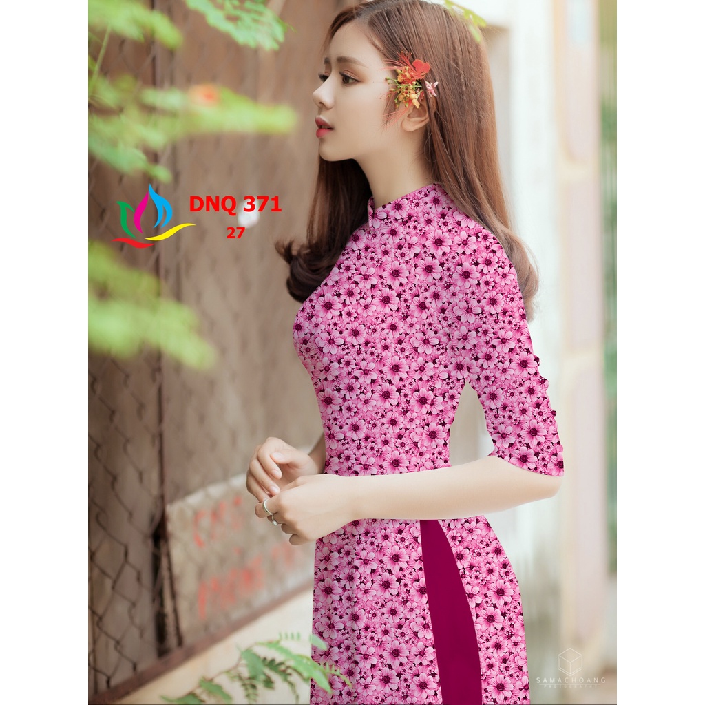 VẢI ÁO DÀI HOA NHÍ