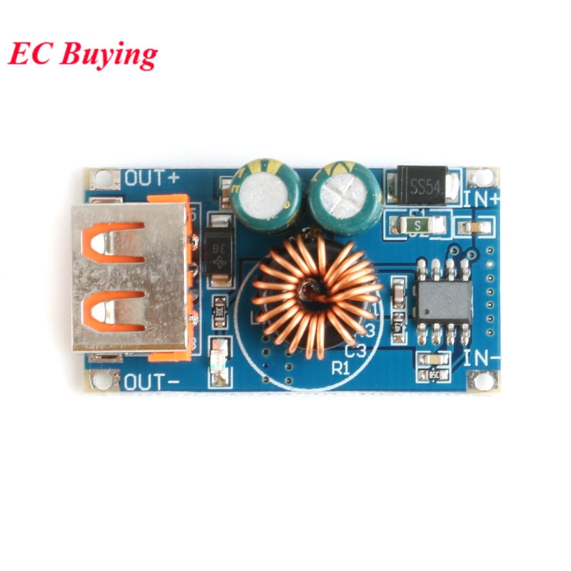 Mô Đun Hạ Áp USB DC 12V 24V Sang QC2.0 QC3.0 Sạc Nhanh Dành Cho Điện Thoại Di Động