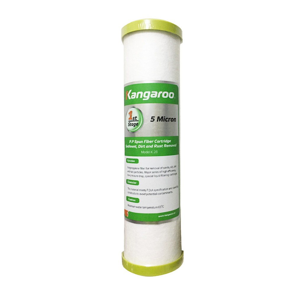 Bộ 03 lõi lọc nước 123 Kangaroo dùng cho mọi máy lọc nước RO - Cam kết lõi lọc Kangaroo chính hãng