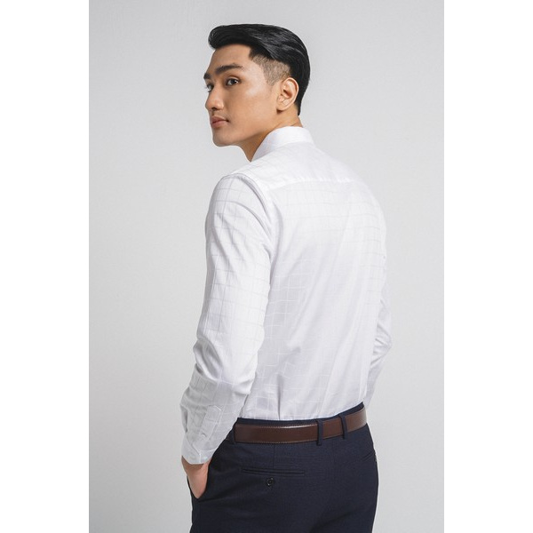 Sơ mi  dài tay cotton trắng Phan Nguyễn SMD.690 | BigBuy360 - bigbuy360.vn