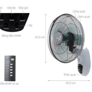 Quạt treo remote Asia L16006