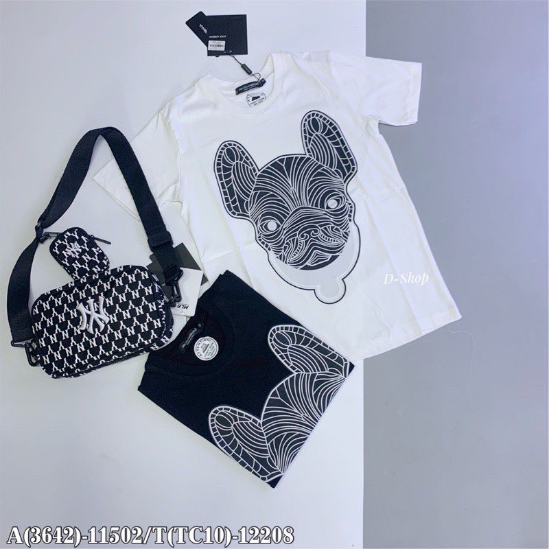 Áo Phông Unisex Mặt Chó Freesize | Áo Thun Form Thụng Tay Lỡ in hình mặt chó