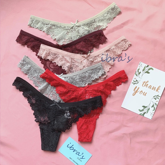 Quần Lót Ren Sexy Ibra's Store Nữ Lọt Khe Cao Cấp Quần Lót Ren Nhỏ Quyến Rũ Mỏng Xuyên Thấu Ibra's Store Ib015