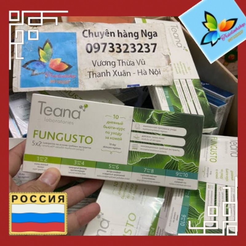 Liệu trình Peeling thay da Teana- đẹp trong 10 ngày FUNGUSTO Teana 10 ống 20ml