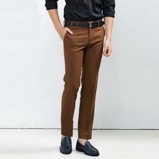 Quần nam Yody, quần nam cao cấp vải (nâu)