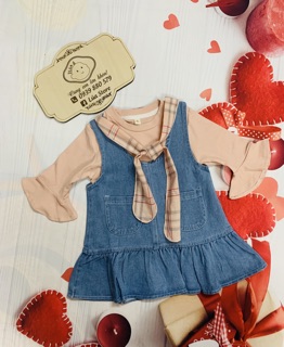 Váy denim bé gái siêu hot BT008