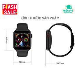 [Mã 152ELSALE hoàn 7% đơn 300K] Đồng hồ thông mình w34 cảm ứng theo dõi sức khỏe kết nối bluetooth 4.6