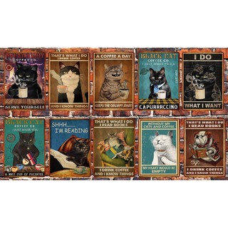 Tranh Thiếc (Poster kim loại) Chủ Đề "Quán Cà Phê" 6