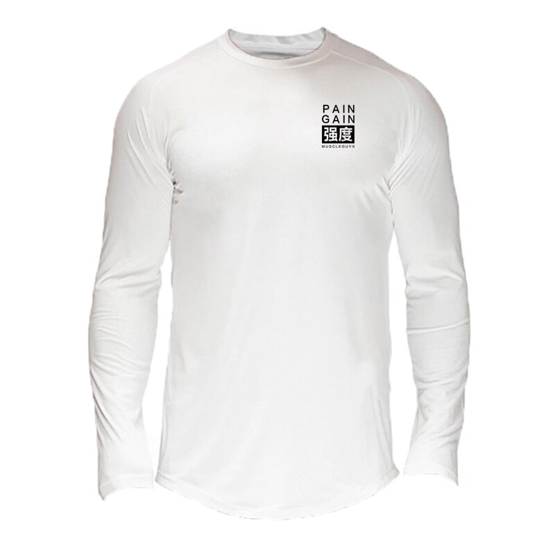 Áo Thun Thể Thao Tay Dài Nhanh Khô Thoáng Khí 4 Màu Cho Nam