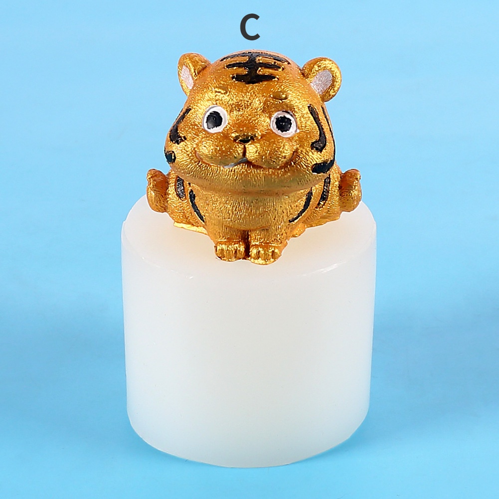 Khuôn Silicon Làm Kẹo Đường / Sô Cô La Hình Chú Hổ Dễ Thương