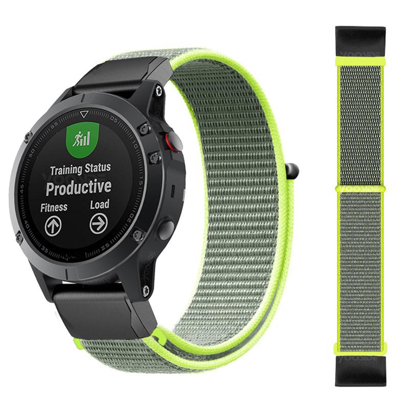 Dây đeo sợi nylon cho đồng hồ thông minh Garmin Fenix 6 5 Plus 935 945