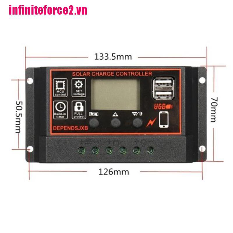 Tấm Sạc Năng Lượng Mặt Trời 10a-60a Mppt 12v / 24v Chất Lượng Cao