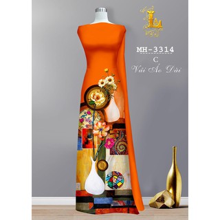 Vải áo dài in họa tiết đẹp độc lạ