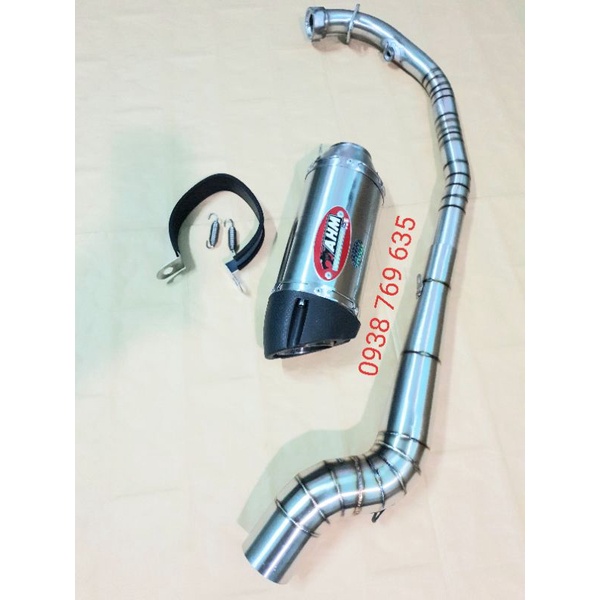 Pô AHM M3 full Winer  Sonic Exciter Raider Fz150i R15 TFX Satria Gsx